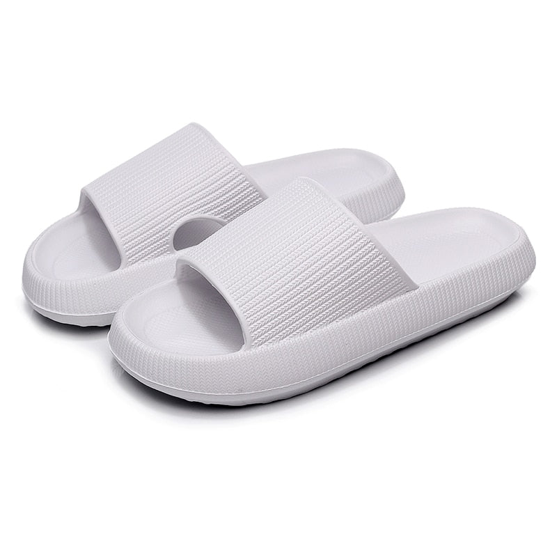 Women Thick Platform Cloud Slippers Summer Beach Eva Soft Sole Slide Sandals Leisure Men Ladies Indoor Bathroom Anti-slip Shoes