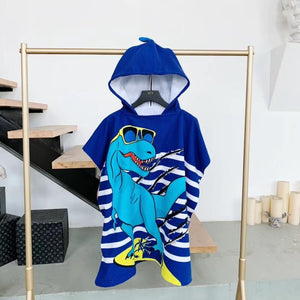 Towel Poncho for Children Gym Sports Hooded Unicorn Mermaid Bathrobe Kids Surf Pool Changing Robe Baby Girl Boy Swimming Towels