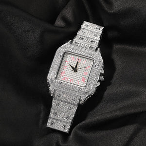 Men Square Watches Stainless Steel Fashion Luxury