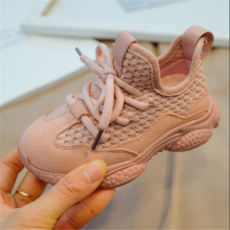 2022 New Spring/Autumn Children Shoes Unisex Toddler Boys Girls Sneaker Mesh Breathable Fashion Casual Kids Shoes 21-30