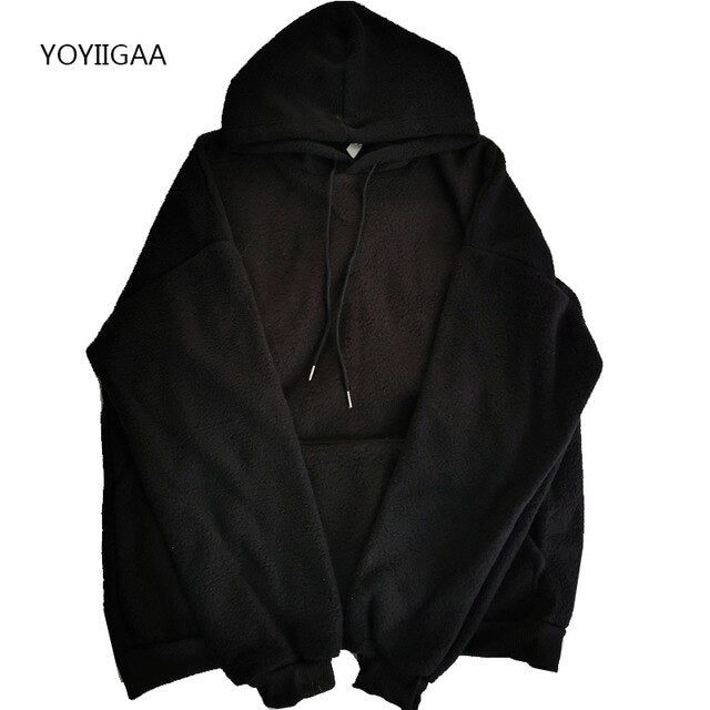 Women Fleece Hoodies Autumn Winter Warm Female Hoody Sweatshirts Letter Embroidery Ladies Girls Hoodie Hooded Casual Outerwear