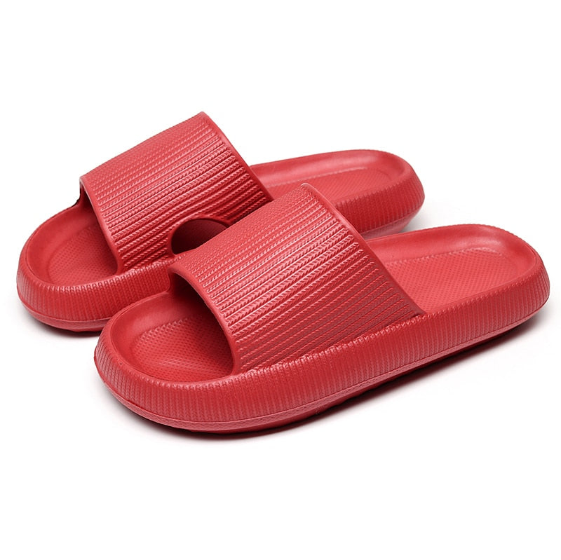 Women Thick Platform Cloud Slippers Summer Beach Eva Soft Sole Slide Sandals Leisure Men Ladies Indoor Bathroom Anti-slip Shoes