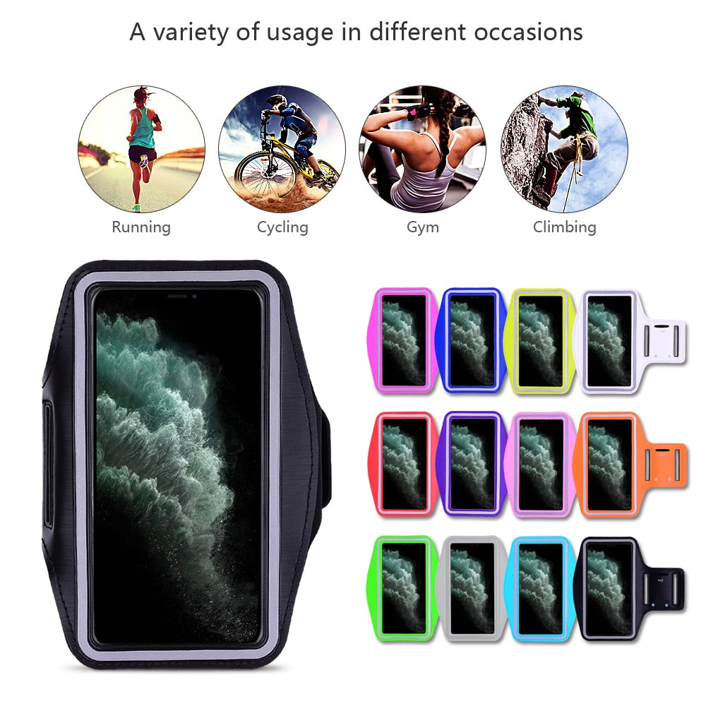 Waterproof Sport Running Gym Arm Band Case For iPhone 13 12 mini 11 Pro XS Max XR X 8 7 6 6S Plus SE 2020 2022 5 5S Cover Bag