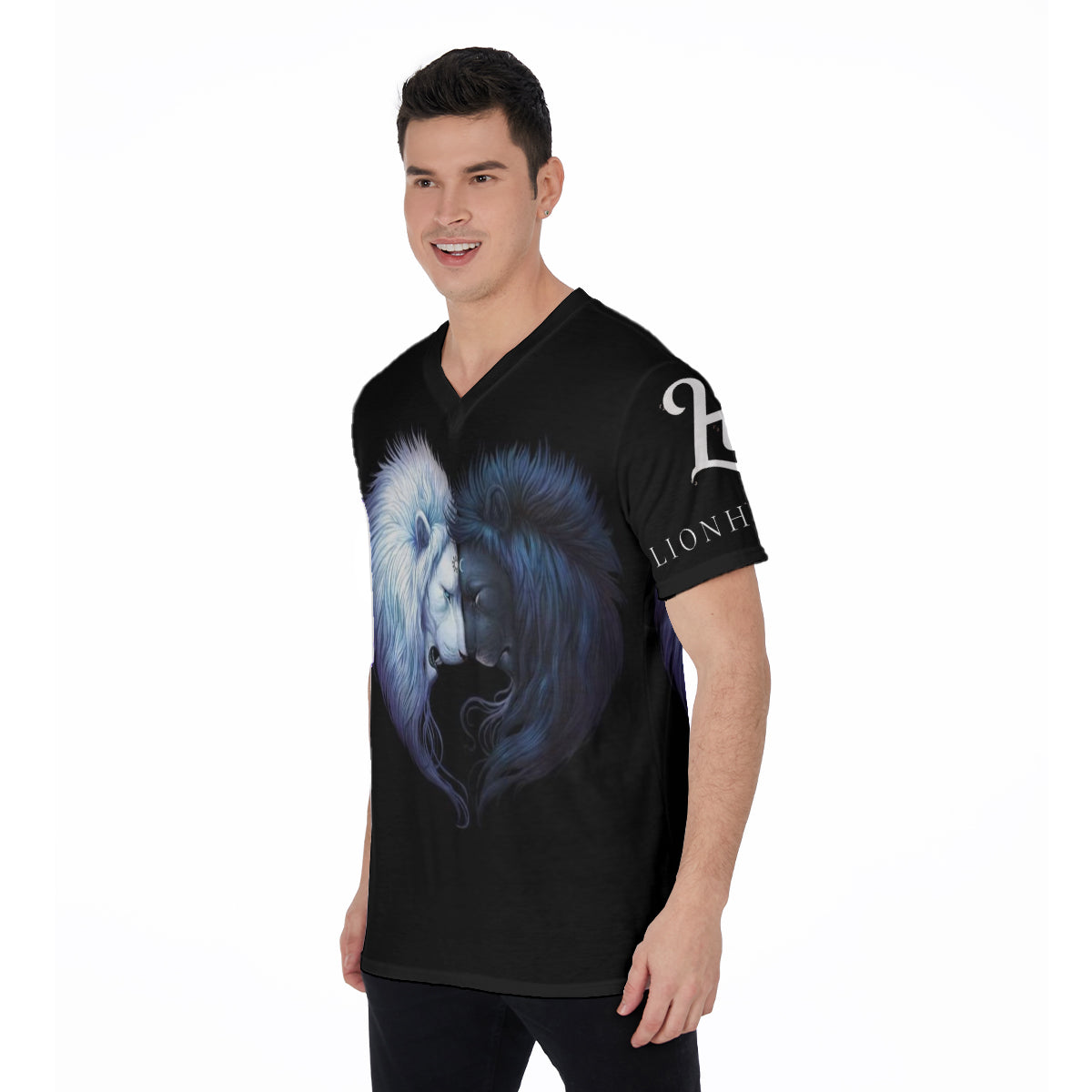 All-Over Print V-Neck T-Shirt