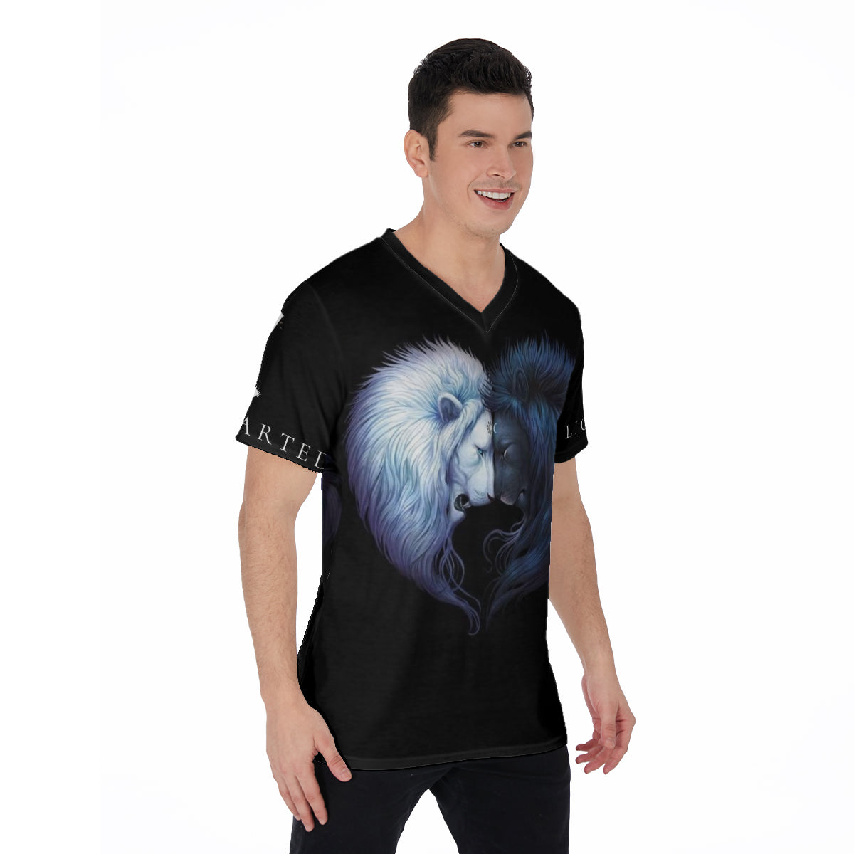 All-Over Print V-Neck T-Shirt